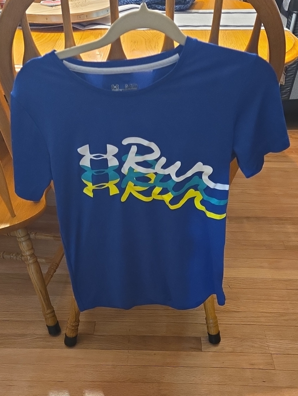 Under Armour Royal Blue Short-Sleeve 'Run' Graphic Tee